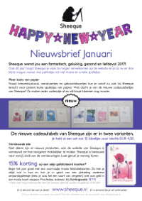 Sheeque nieuwsbrief januari 2017